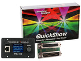 Pangolin FB4-XE with ILDA daughterboard and QuickShow software